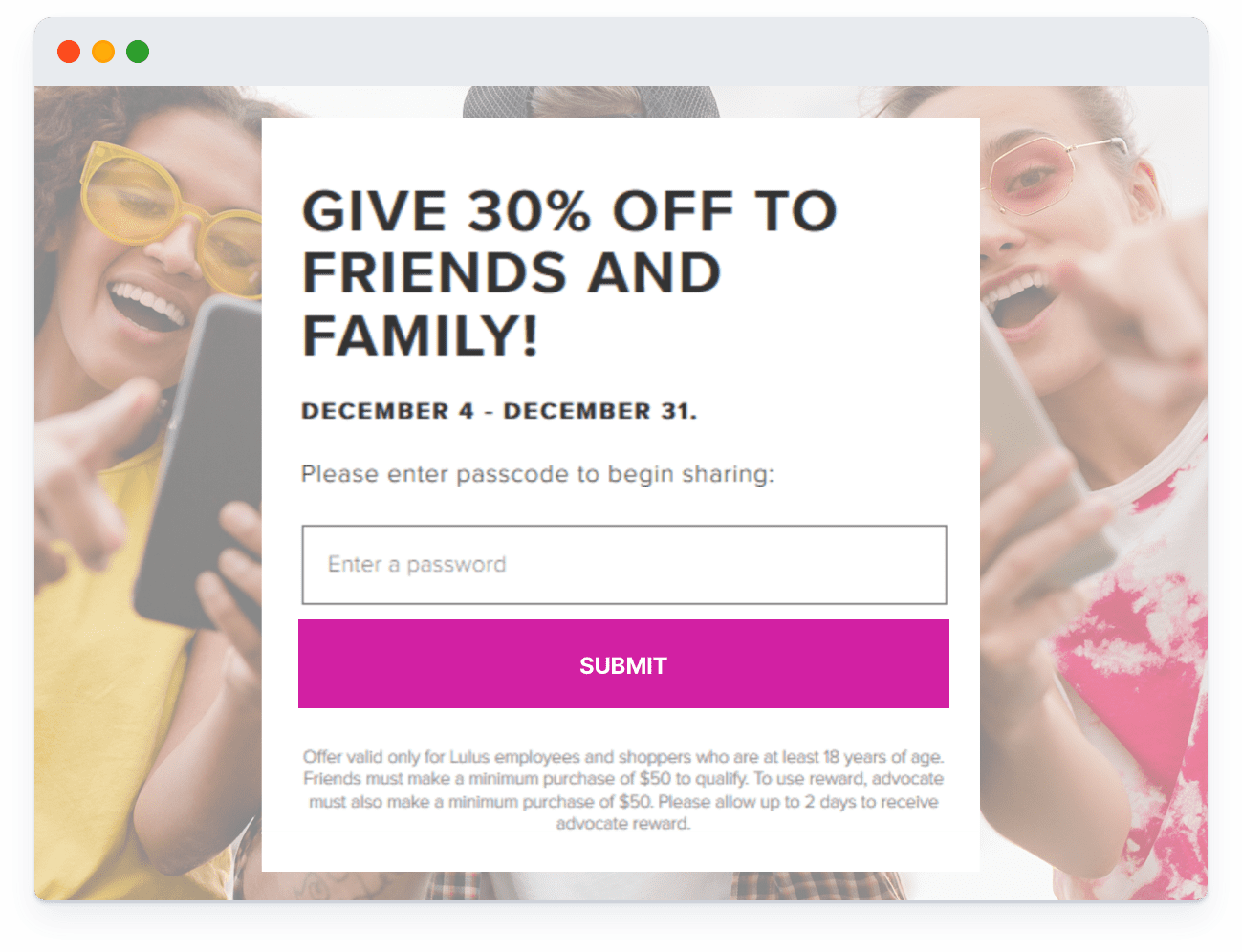 friends and family referral program